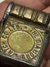 Antique Tin Diamond Match Co Ltd Match Safe Vesta Case C1895-1915