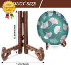 2 Pieces Wooden Display Stand Plate Holder Wooden Easel Plate Stand Picture 