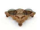 Antique Smoky Sunglasses Grey Civil War Glasses Old Vtg Spectacles