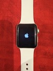 Apple Iwatch Series 3  38 Mm Silver Aluminum Case With White Sports Band  gps 