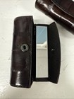 Vtg 2 X Eel Skin Lipstick Case Holders W  Mirror Snap Close New Old Stock Korea