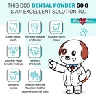 Probiotic Dental Powder For Dogs   Fresh Breath   Plaque Relief   50g