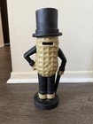 Vintage Mr  Peanut 11-1 4  Tall Cast Iron Coin Bank Hand Painted 1970s Retro