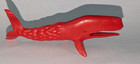 Mpc Red Sperm Whale Vintage Playset 1960s Plastic Fish Sea Creature
