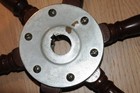 Vintage Wood Boat Ships Wheel Captions Helm Nautical Marina 27  Maritime Six Han