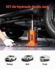 Air Hydraulic Bottle Jack 12 Ton Manual Hand Pump Automotive Car Repair