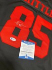 Nfl Black red Authentic Jersey George Kittle Hand Signed Autographed Beckett Coa