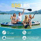 12  X 35  Inflatable Paddle Board With Seat 550lbs Sup With Sup Accessories