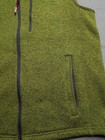 Orvis Vest Mens Large Green Fleece Full Zip Chest Pocket Lined Outdoor Hiking