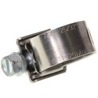 Shielded   Lined Hose Clamps 7 16 -25 32  X 1 2  Wide Size 6 Ss Band  10 Pack 