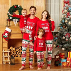 2024 Family Matching Outfits Cartoon All Over Print Adults Kids Christmas Pajama