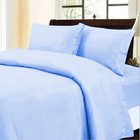 Branded Bedding Collection 1000tc Egyptian Cotton Select Size Sky Blue Solid