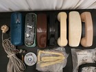 Lot Of Western Electric Telephone Handsets And Parts  Cords  Shells