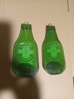 Vtg Flattened Bottles Heineken 1pr