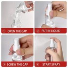 3pcs Clear Refillable Spray Bottles 10 30 50 60 100ml Empty Perfume Set - New