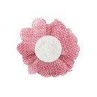 Wrapables Shabby Chic Burlap Rose Flower  set Of 20   Pink Petal