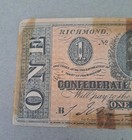 1864 Confederate States Of American Civil War One Dollar Bill - Richmond - Repro