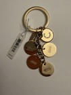 Coach Keychain Charm Gold Spells Out Ring Coach Bag Charm Nwt