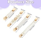 4pcs Pearl Dress Clips 4 Style Back Cinch Clips Set Vintage Sweater Pearl Bro   