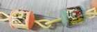 Vintage Celluloid Baby Toy Chain Necklace Rattle -nursery Rhymes   Riding Hood