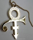 Prince Gold Symbol Chain - Forever In My Life - Necklace - Pendant Stunning 