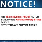 12 80  Front Brake Rotors Pads For Ford Flex Taurus Explorer Lincoln Mks Mkt