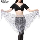 Belly Dance Hip Scarf - Hip Skirt Belly Dancing Belt Triangle Shawl Tassel Be   
