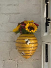 Honeycomb Wall Hanging Planter  Adorable Bee Sculpture Decor Planter  Outdoor Ha