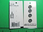  8  Vintage Jhb 1 2  Black Plastic 2-hole Buttons Noc-j720