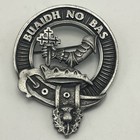 Scottish Clan Macdougall Crest Badge Brooch Buaidh No Bas Pewter Art Pewter 