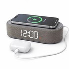 Power Tray Alarm Table Clock Gray - Capello