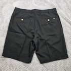 Peter Millar Salem Performance Shorts Mens 34 Black Golf Classic Cut Preppy New
