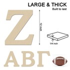 Hilaza 12 Inch Large Wooden Greek Letters  Unfinished Big Wood Letters For W   
