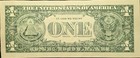  412  2013  1 Dollar Bill-insufficient faded Black Ink Error-rare-