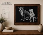 Custom Pet Portrait Personalized Dog Cat Memorial Gift Laser Engraved Handmade