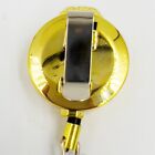 Cbp Dhs Tsa Id Holder Gold On Gold Logo All Metal Retractable Reel