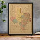 Map Of Texas From The General Atlas Of The World By Sidney Morse Circa 1856