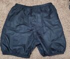 Body Wrappers Black Trash Bag Warm Up Shorts- Size Adult Small 
