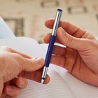 Parker Vector Mettalix Fountain Pen With Quink Ink Bottle   Ink Color Blue