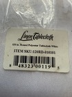 Linentablecloth White Round Polyester Tablecloth Solid 120 In Dia 120rd-010101
