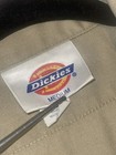Dickies Work Shirt Mens Medium Khaki Tan Short Sleeve Pockets