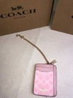 Zip Card Case In Signature Canvas Cw883 Powder Pink