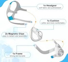 Airfit F20 Replacement Headgear Set Medium - Includes Cushion  Frame   Clips