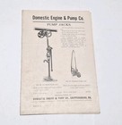 Domestic Engine   Pump Co Foldout Adv And Letterhead Shippensburg Pa 1916