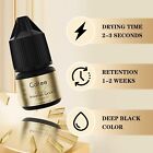 2 Bottles Gollee Cluster Eyelash Glue Black Sensitive Lash Glue 3-4s Dry Diy