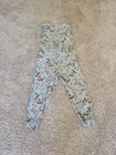 H m Girls Blue Pink Butterfly Elastic Waist Sleeveless Woven Viscose Jumpsuit 4t