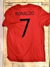Nwt Manchester United Adidas  7 Ronaldo Team Jersey Red Sz Large Tshirt