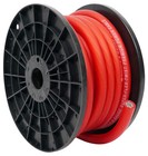 Rockville R0g30red 0 Gauge 30 Foot Spool Red Car Amp Power ground Wire Cable