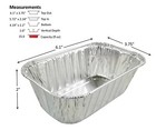 1 Lb  Disposable Aluminum Foil Mini-loaf Bread Pan W clear High Dome Lid 50 pk