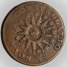 1785 Nova Constellatio Copper Colonial Coin - Pointed Rays - Graffiti